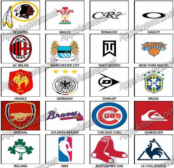 100 Pics Sports Logos 2 Level 21 – Level 40 Answers | Apps Answers .net