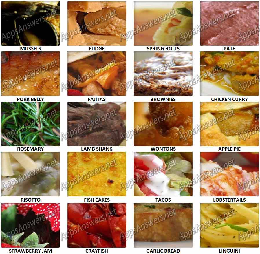 Close-Up-Food-Answers-Level-41-60