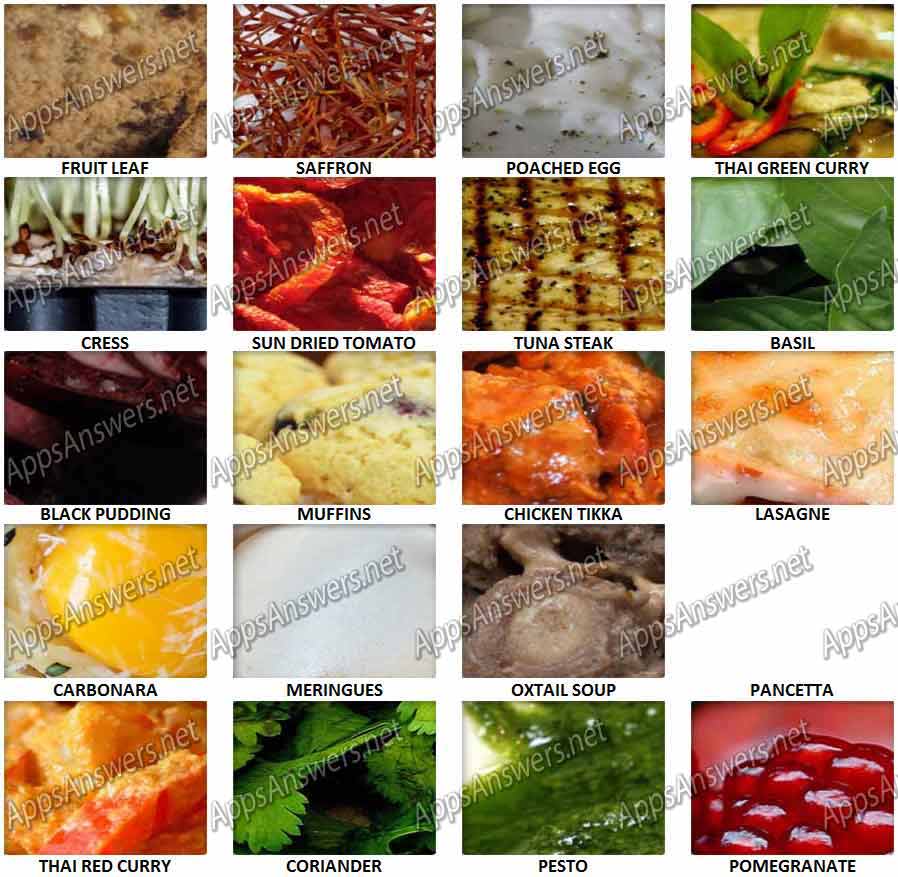 Close-Up-Food-Answers-Level-61-80