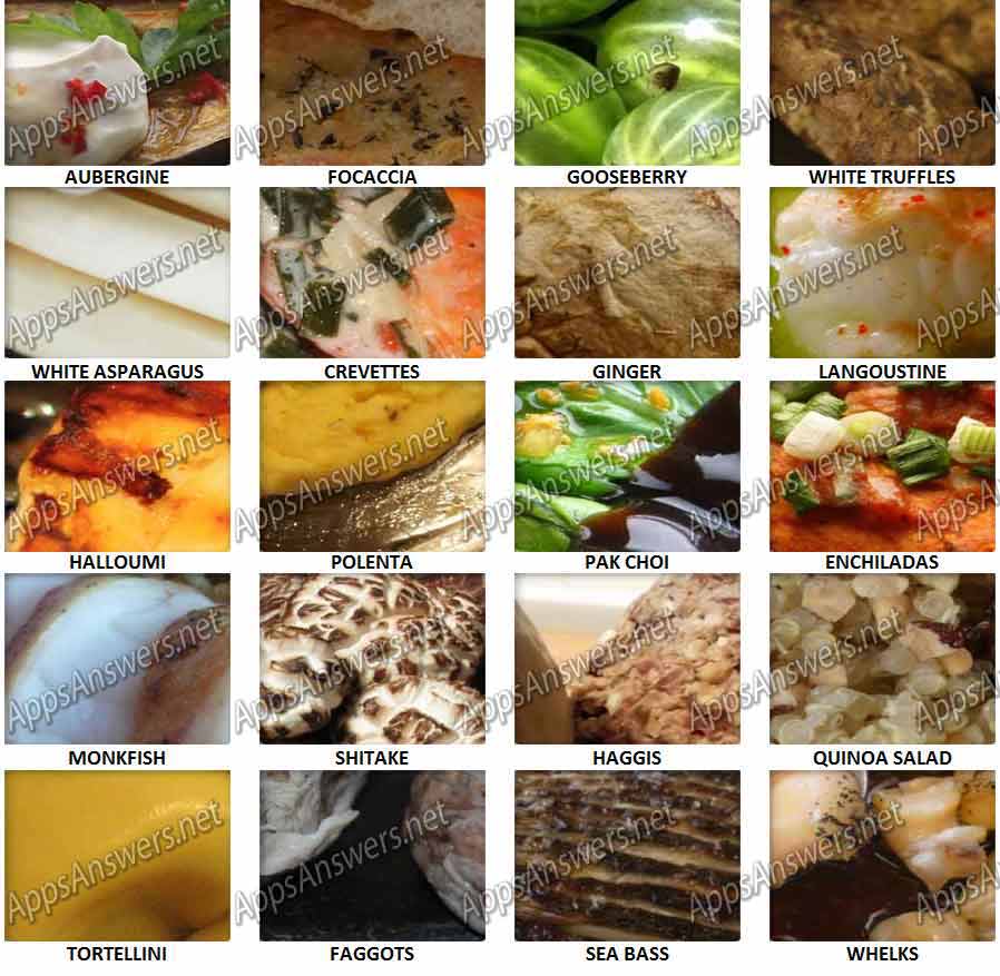 Close-Up-Food-Answers-Level-81-100