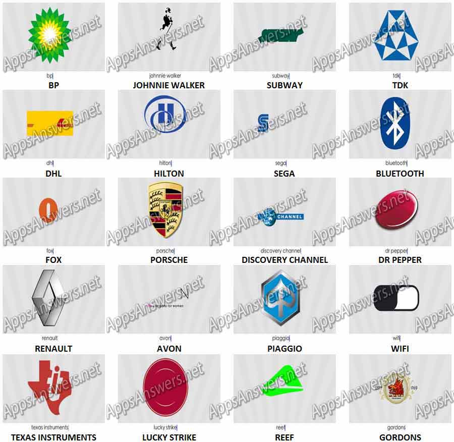 Logos Quiz Level 4-22 Answers - Logo Quiz Game Answers