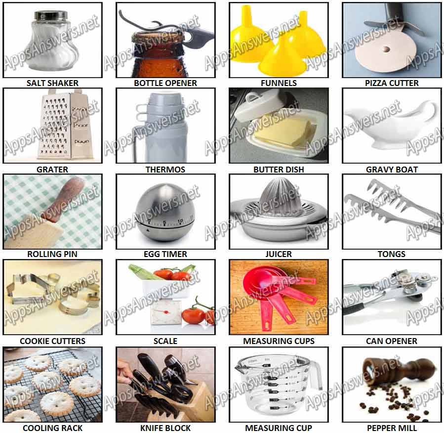 100 Pics Kitchen Utensils Or Gadgets Answers Pics 1 20 