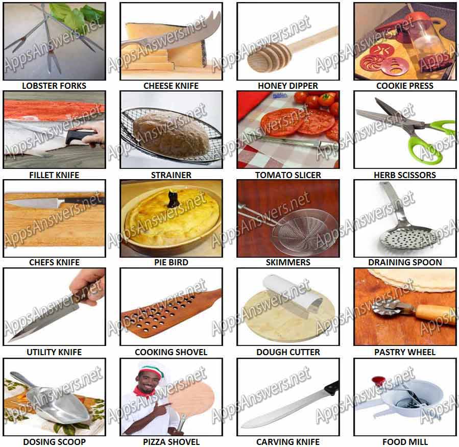 100 Pics Kitchen Utensils Or Gadgets Answers Pics 61 80 