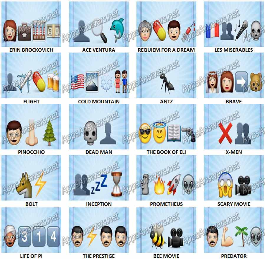 Emoji-Movies-Answers-Level-161-180