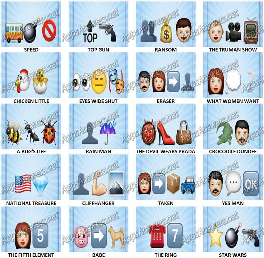Emoji-Movies-Answers-Level-21-40