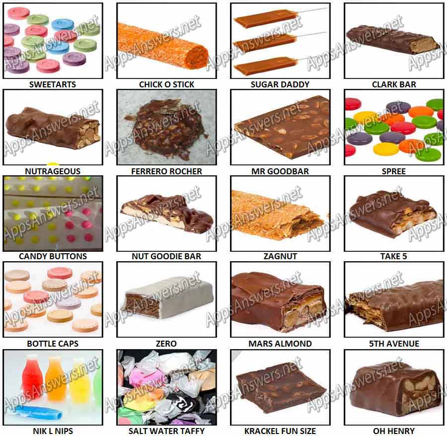 100 pic quiz candy