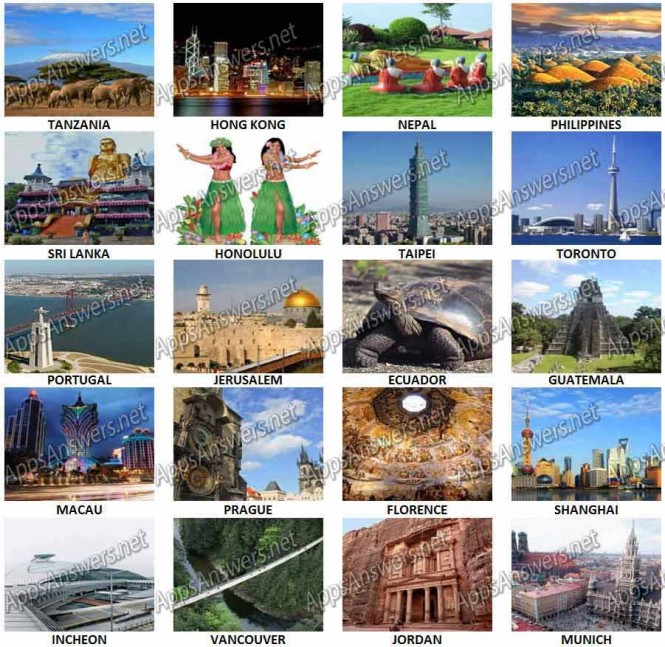 100 Pix Quiz Country or City Level 81 – Level 100 Answers - Apps ...