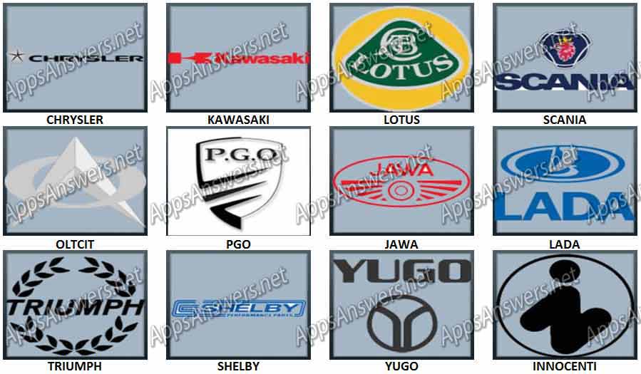 Car Logo Quiz Level 8 Answers Apps Answers Net