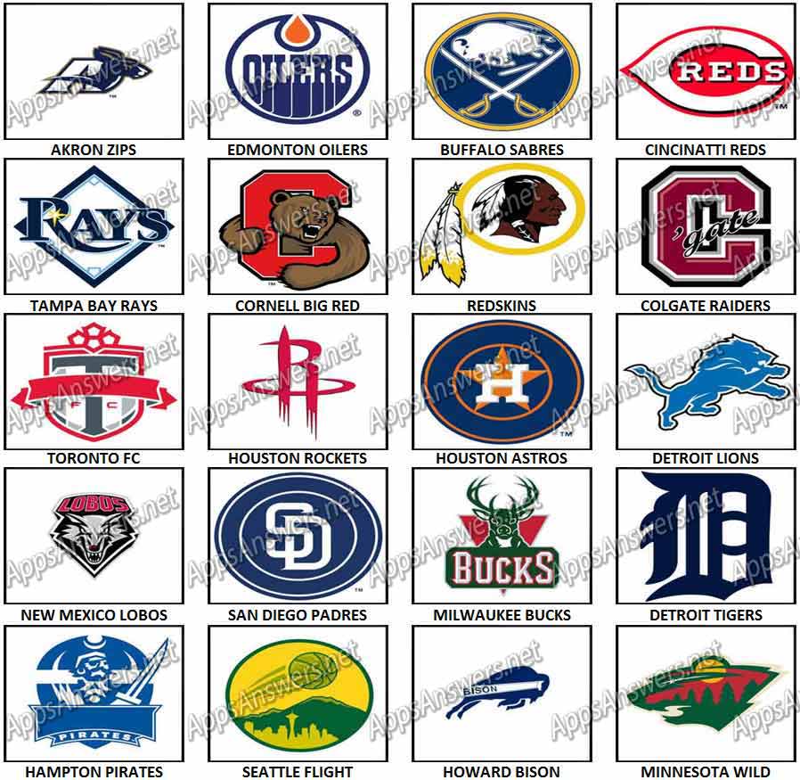 100 Pics Sports Logos Level 61 Level 80 Answers Apps Answers Net