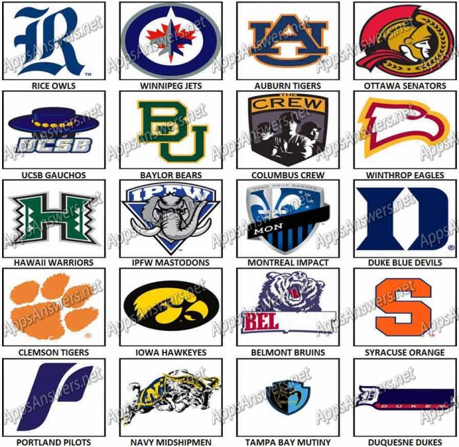 100 Pics Sports Logos Level 81 Level 100 Answers Apps