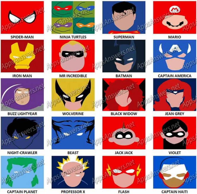 superheroes logo quiz answers