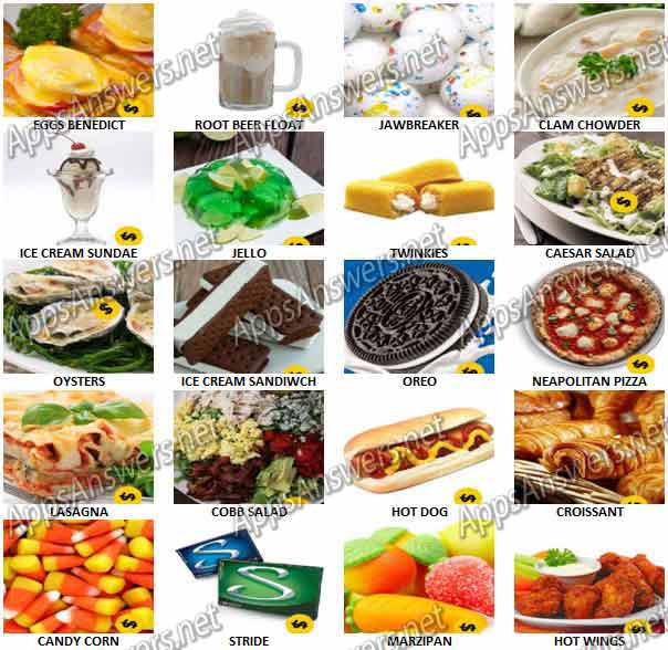 Infinite-Pics-Food-Pack-Answers-Level-0-19