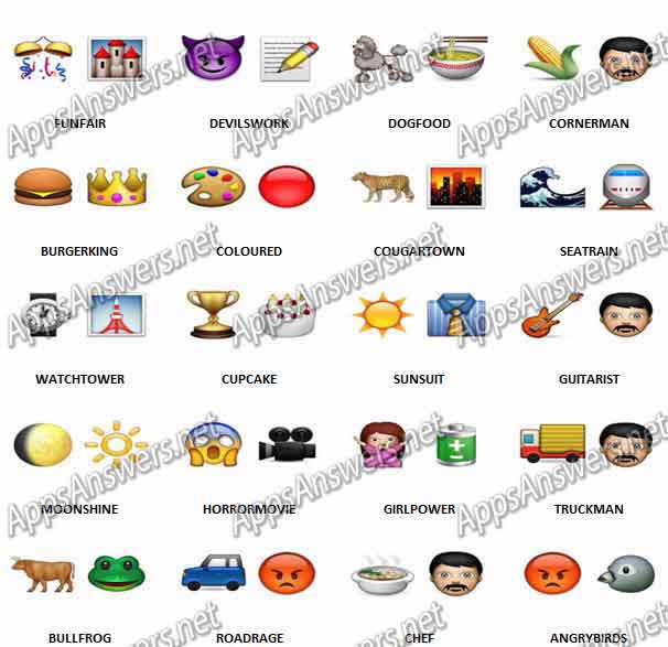 What's The Emoji? Amusing | Apps Answers .net