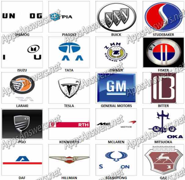 Guess-Car-Brand-Answers-Level-41-60