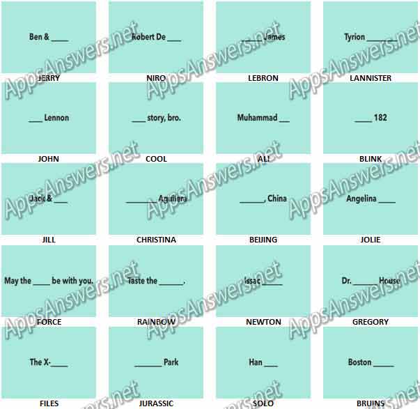 Trivia-Blanks-Answers-Level-40-59