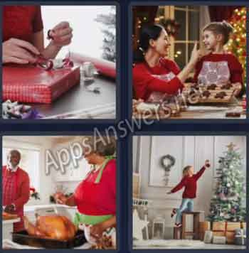 4-pics-1-word-daily-bonus-puzzle-23-Dec-2019-Answer-Christmas-TRADITION