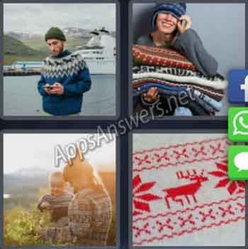 4-pics-1-word-daily-puzzle-13-Jan-2020-Answer-Norway-SWEATER