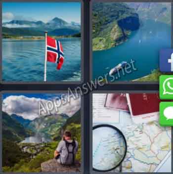 4-pics-1-word-daily-puzzle-29-Jan-2020-Answer-Norway-FJORD