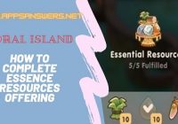 How To Complete Essential Resources Offering Coral Island