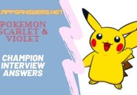 All Champion Interview Answers Pokemon Scarlet Violet