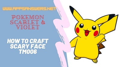 How To Craft Scary Face TM006 Pokemon Scarlet Violet