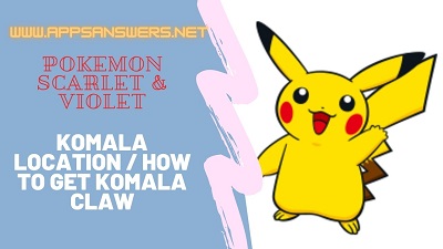 How To Find Komala Claw Pokemon Scarlet Violet