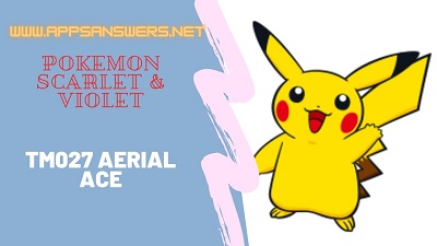 How To Make TM 027 Aerial Ace Pokemon Scarlet Violet