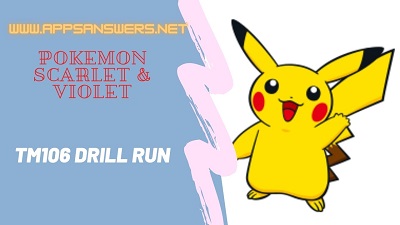 How To Make TM 106 Drill Run Pokemon Scarlet Violet
